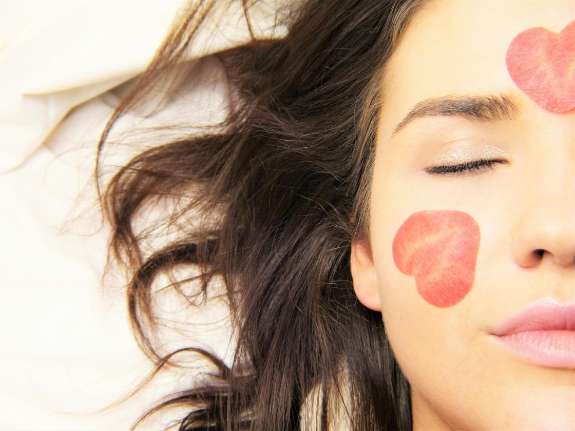 facial treatment closeup